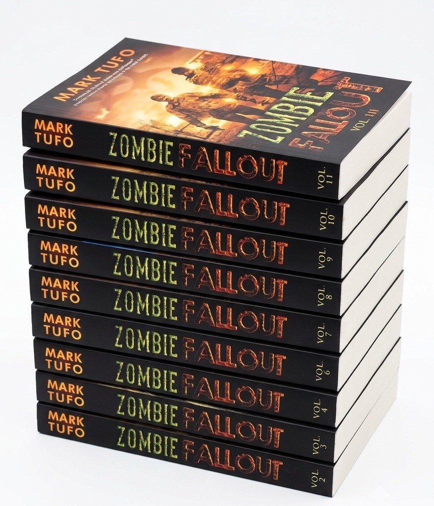 Mark Tufo Zombie Fallout Paperback Book Lot (9 Books) Vols 2-4, 6-11