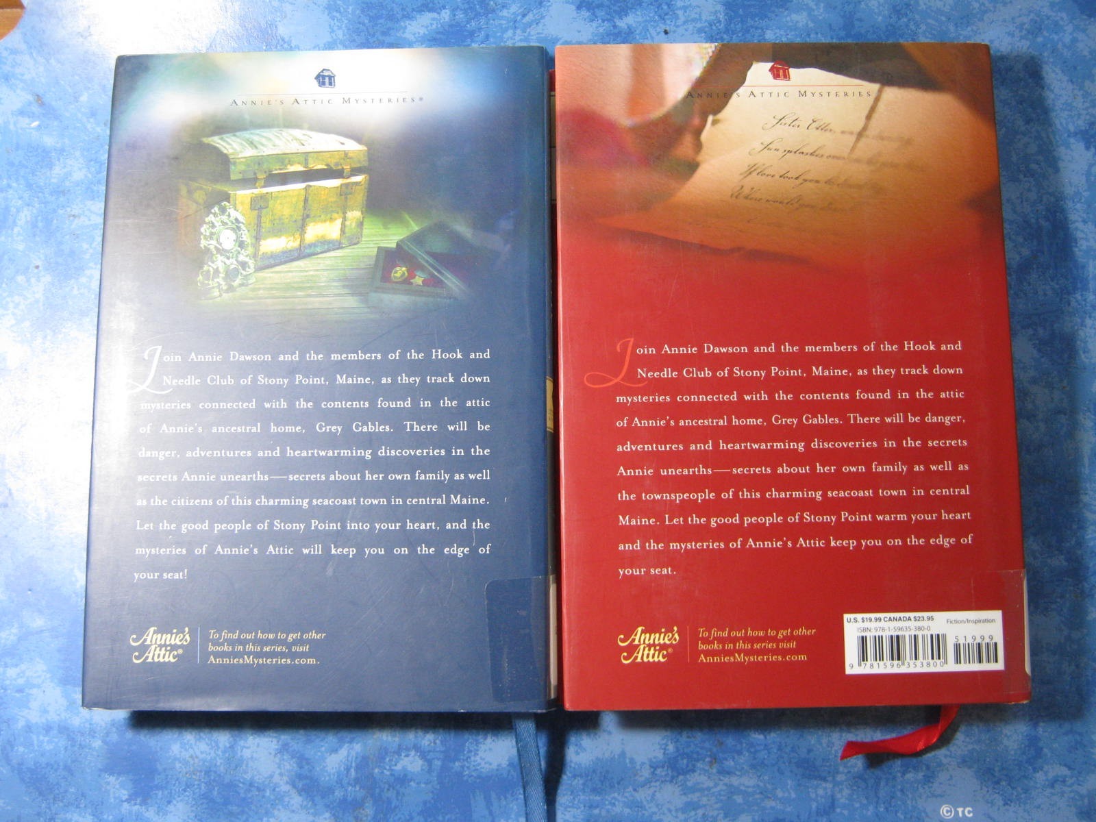 LOT OF 7 ANNIE’S ATTIC MYSTERIES Inspirational Fiction HCDJ 2013 VGC