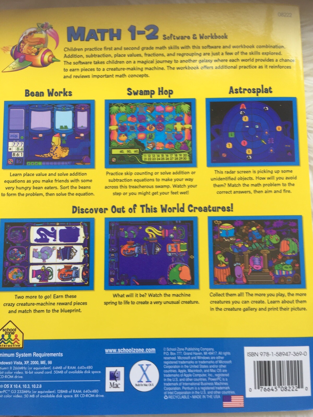 Math 1-2 Software by School Zone Publishing Company Staff (Mixed Media,…