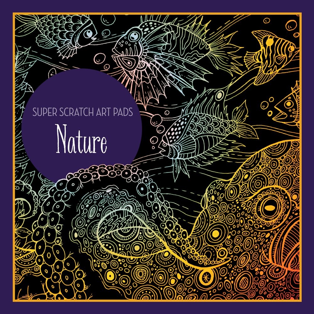 Super Scratch Art Pads: Nature Union Square Kids paperback Acceptable