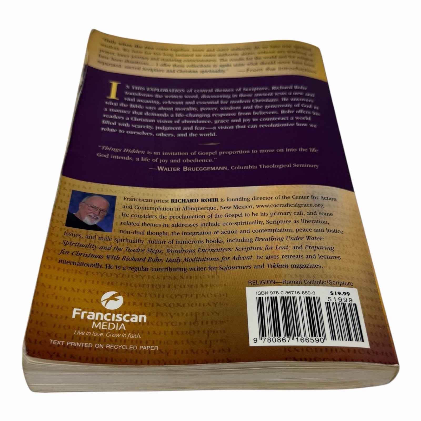 Things Hidden : Scripture as Spirituality Perfect Richard Rohr