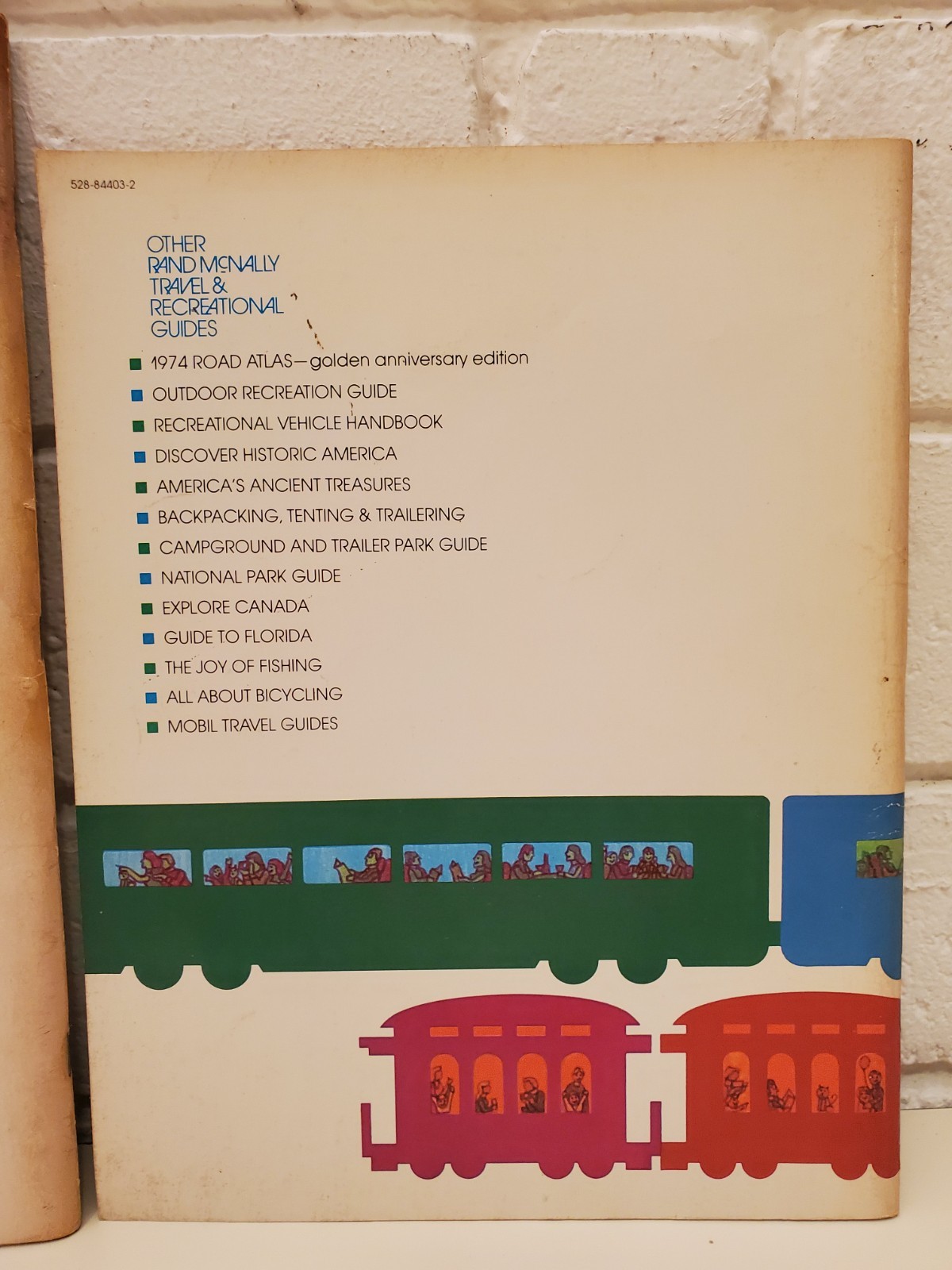 RAND McNALLY HANDY RAILROAD ATLAS OF THE UNITED STATES VINTAGE TRAINS 70s BOOK