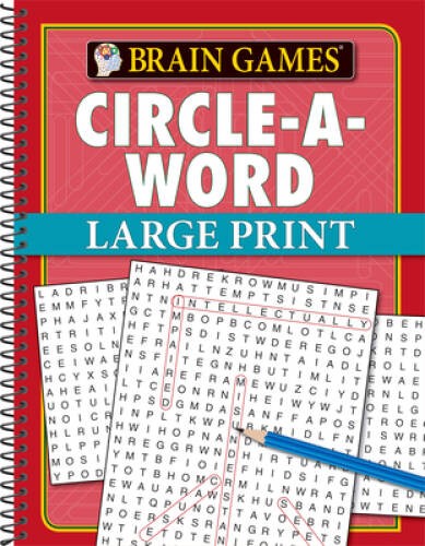 Brain Games Large Print Word Searches – Spiral-bound – GOOD