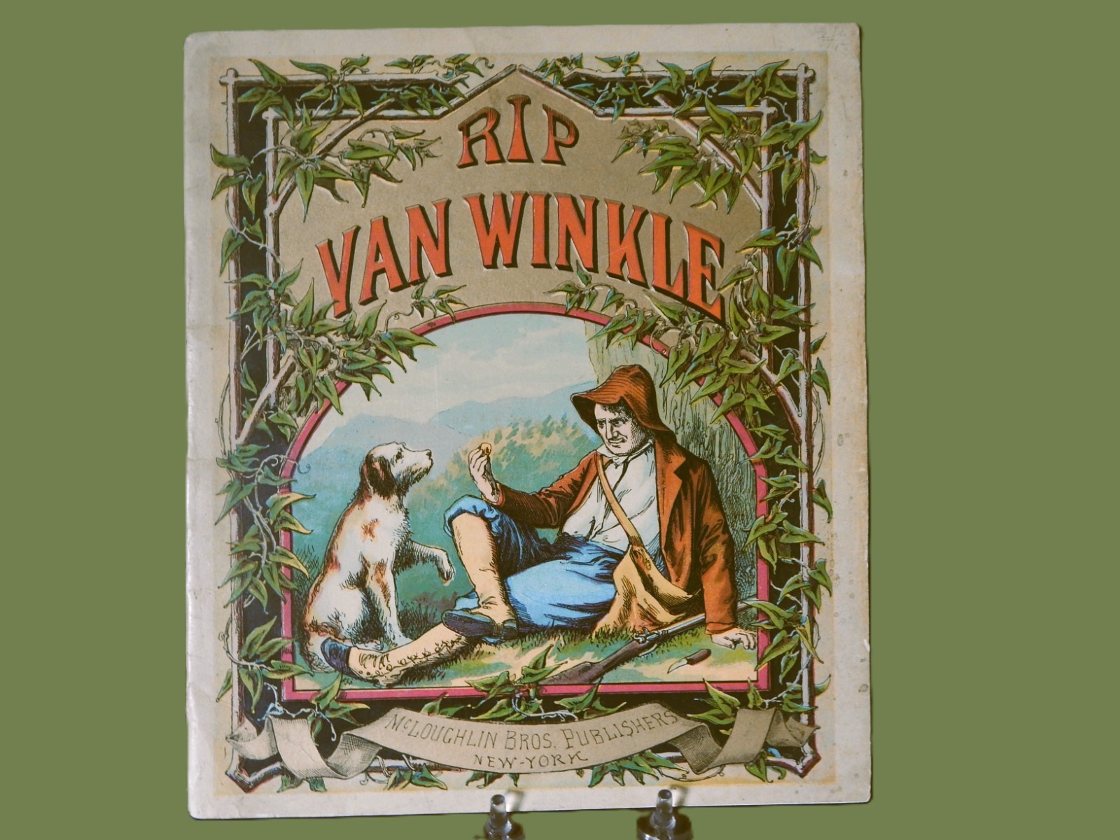 Rip Van Winkle childrens story book by George Webster& McLoughlin Bros