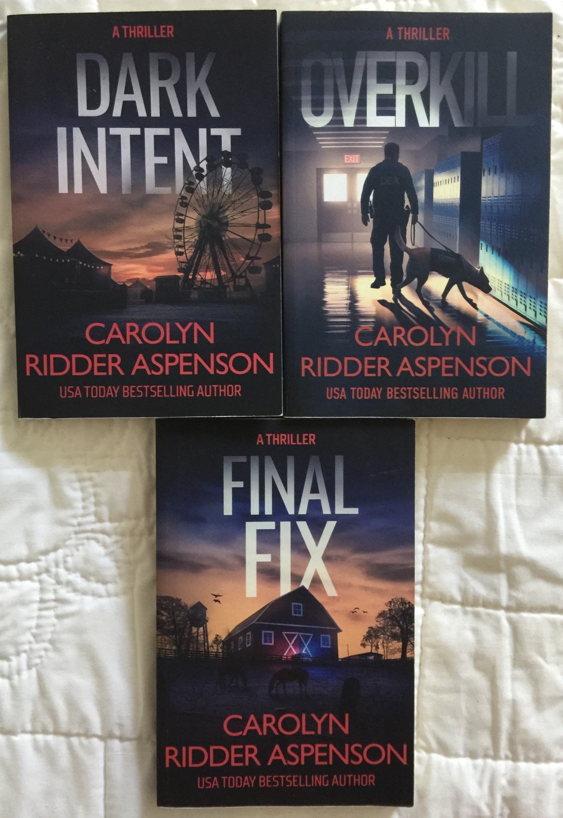 3 Books in the Rachel Ryder Series by Carolyn Ridder Aspenson