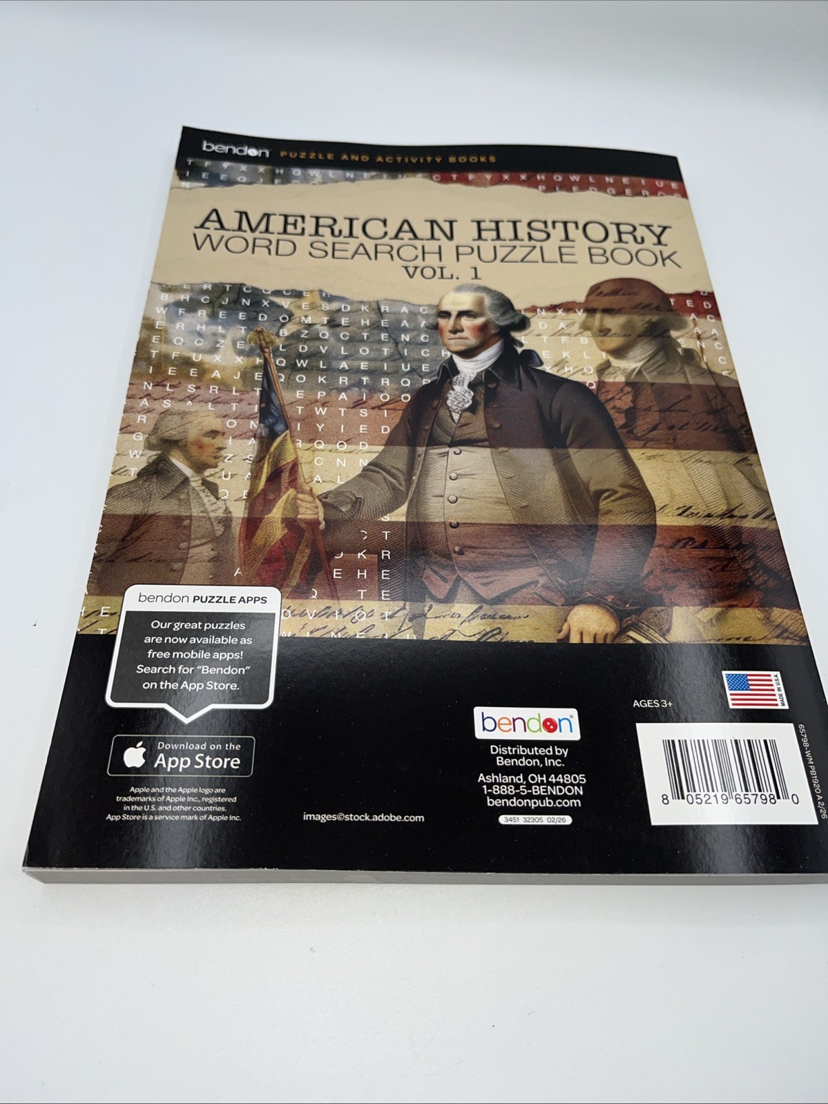 BENDON American History Word Search Puzzle Book VOL 1