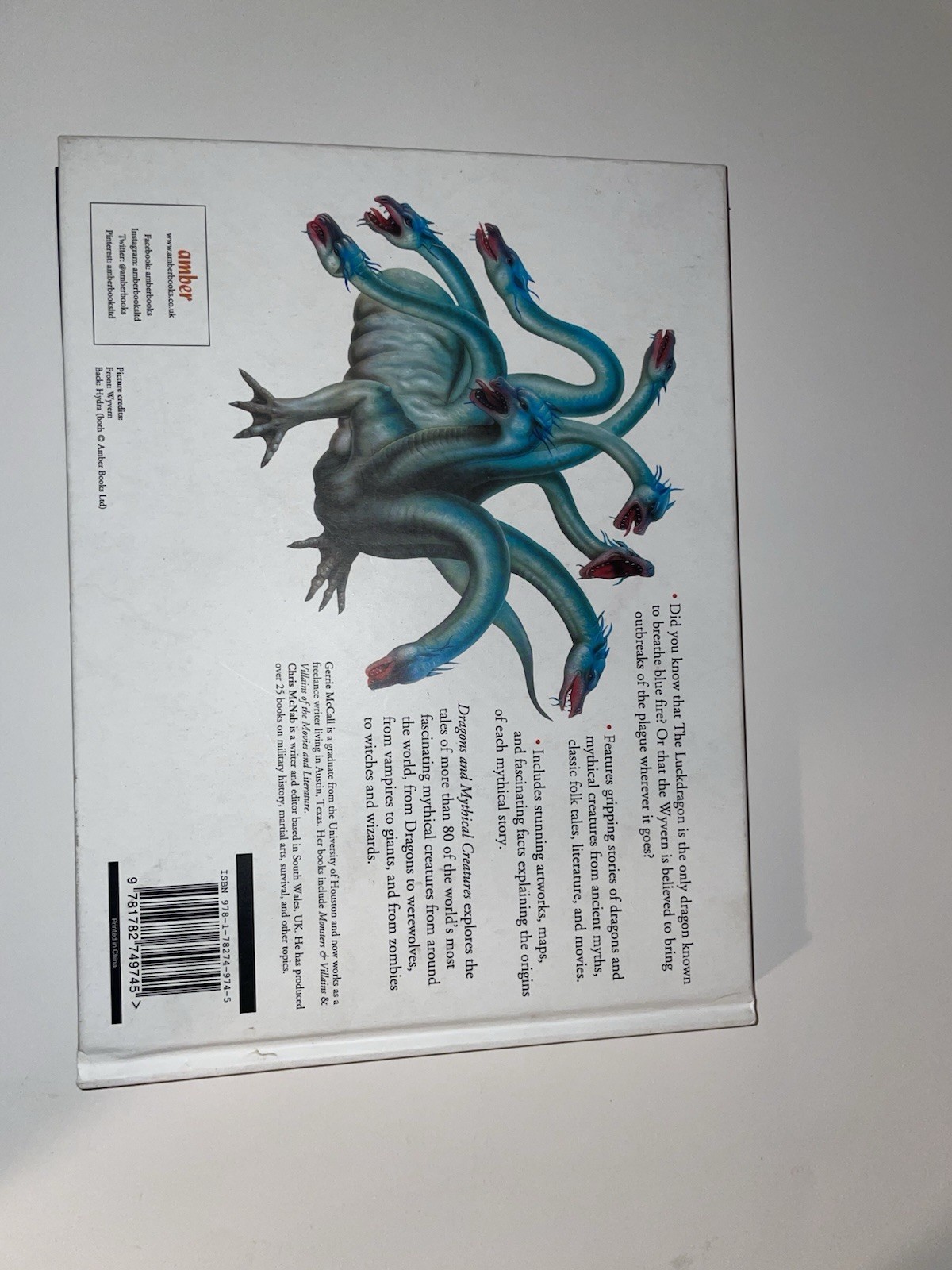 Dragons & Mythical Creatures by Gerrie McCall & Chris McNab – Illustrated HC2020