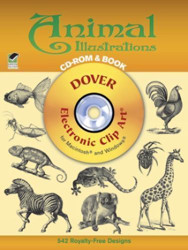 Animal Illustrations CD-ROM and Book (Dover Electronic Clip Art) by Dover