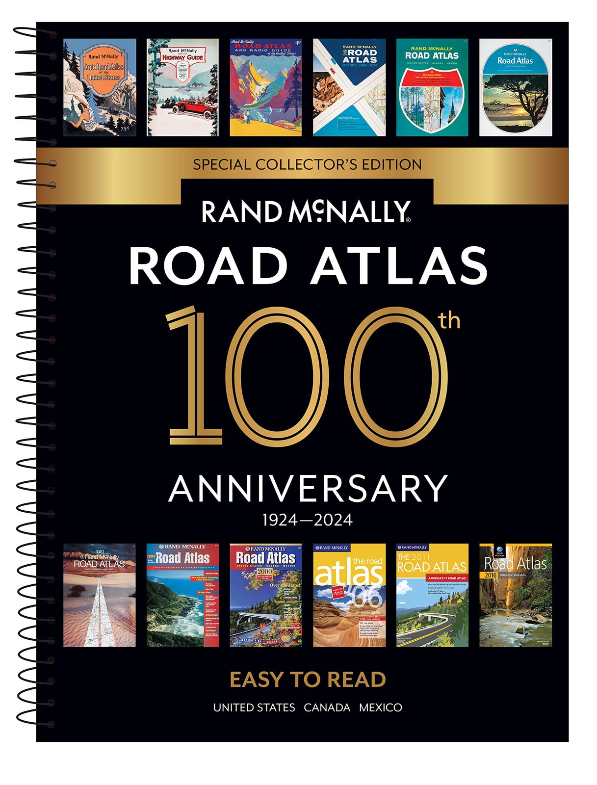 Rand McNally 2024 Midsize Easy to Read – 100th Anniversary Collector’s Edi…