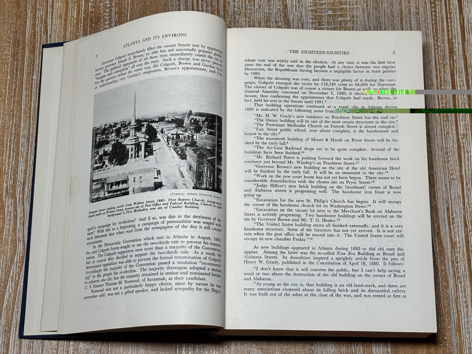 Atlanta And Environs Volume 2 by Franklin M. Garrett 1969 Printing Vintage