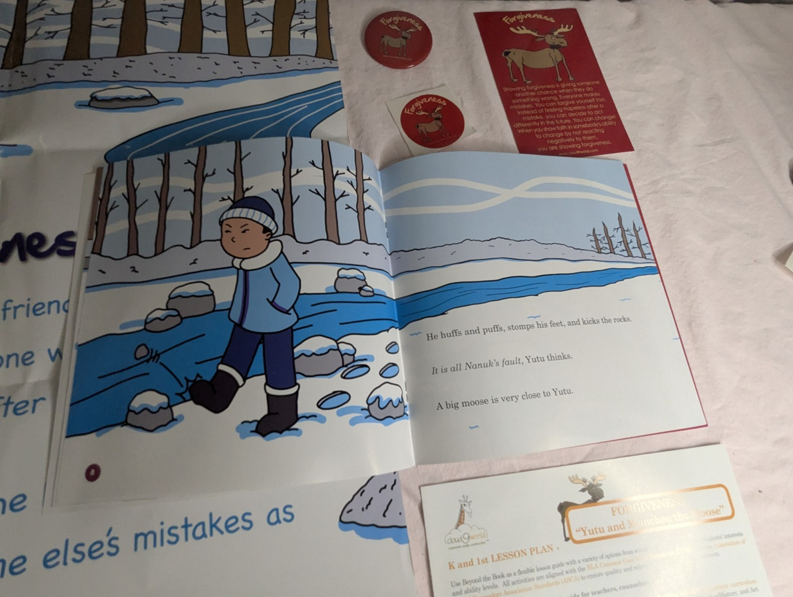 Home School Teachers Cloud 9 world character book FORGIVENESS K-1st poster kit