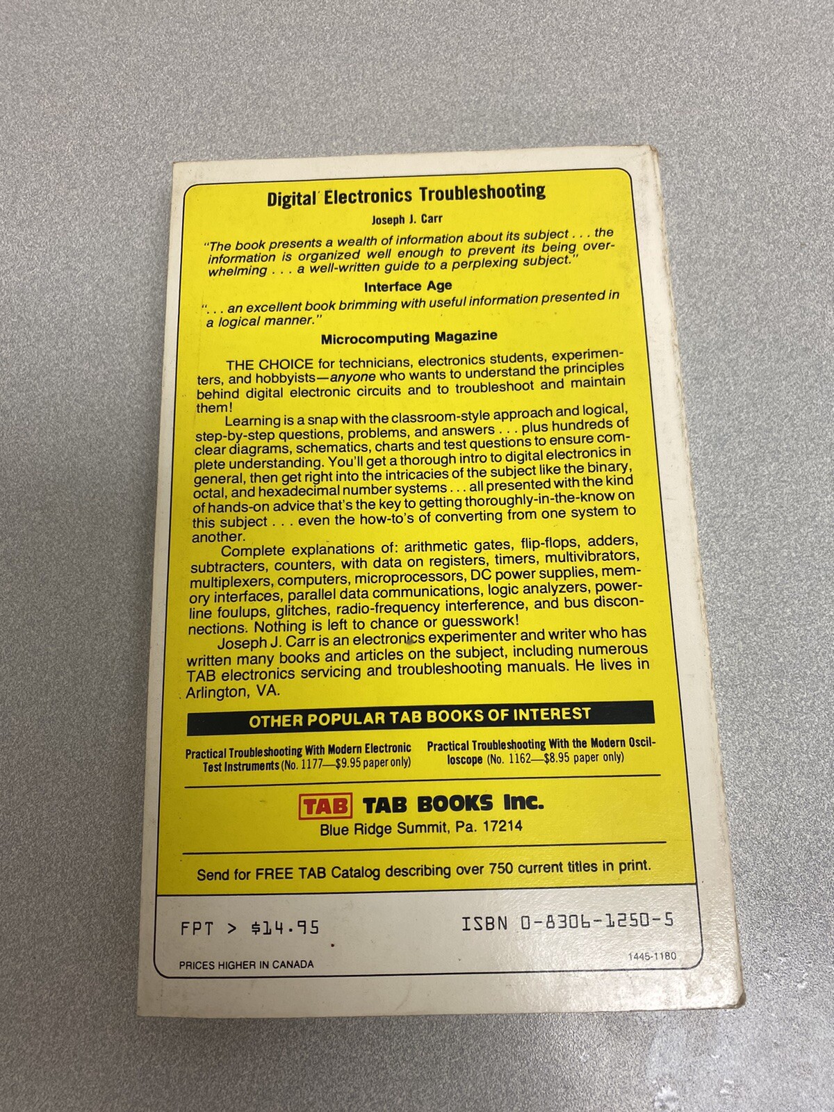 Digital Electronics Troubleshooting By Joseph J. Cart