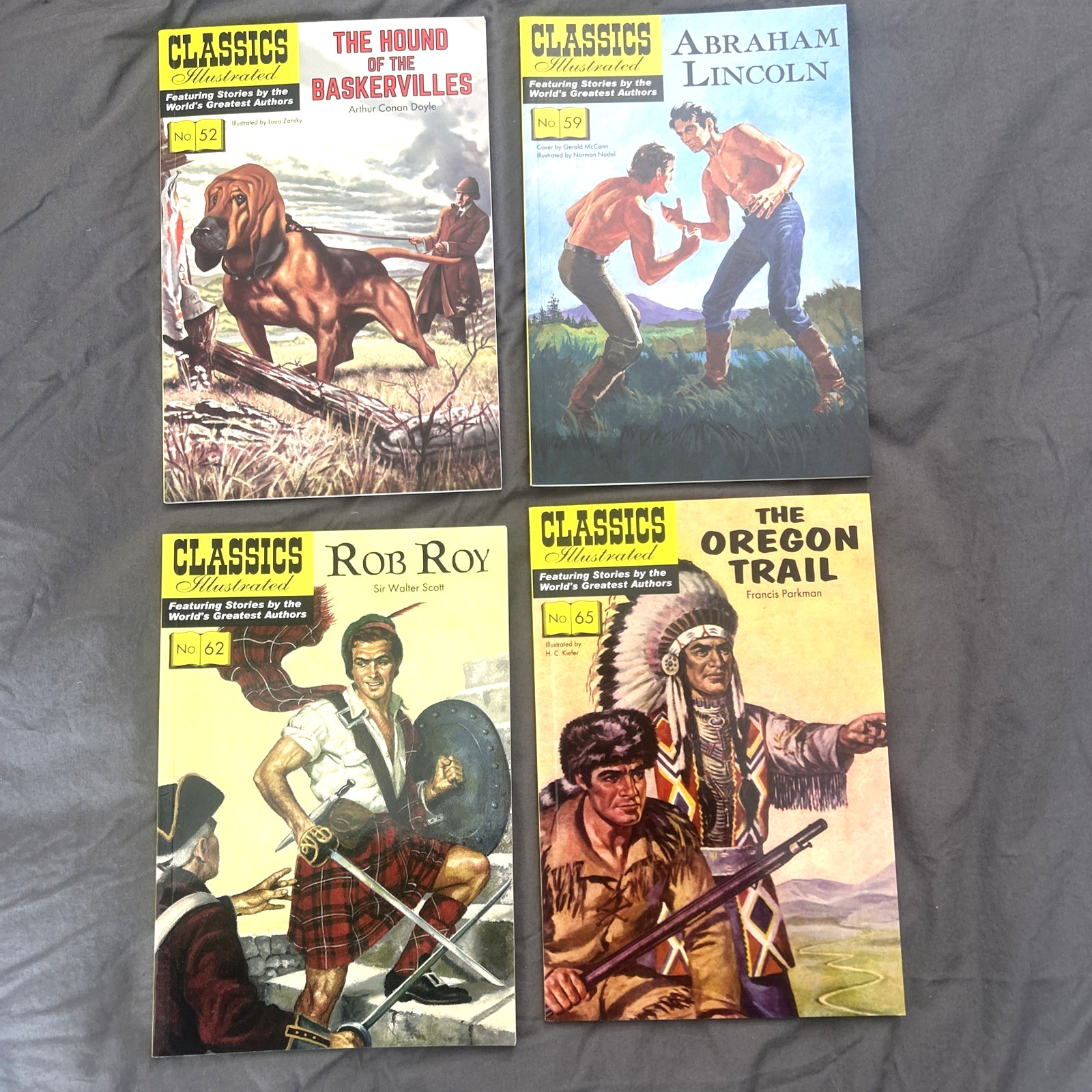 Lot of 4 Classics Illustrated Graphic Novels #52 59 62 65 – NM- Cond.