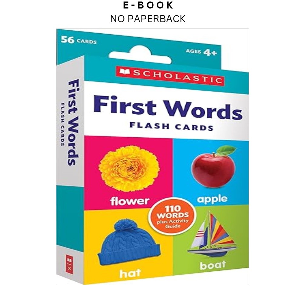 First Words Flash Cards, Scholastic 2021
