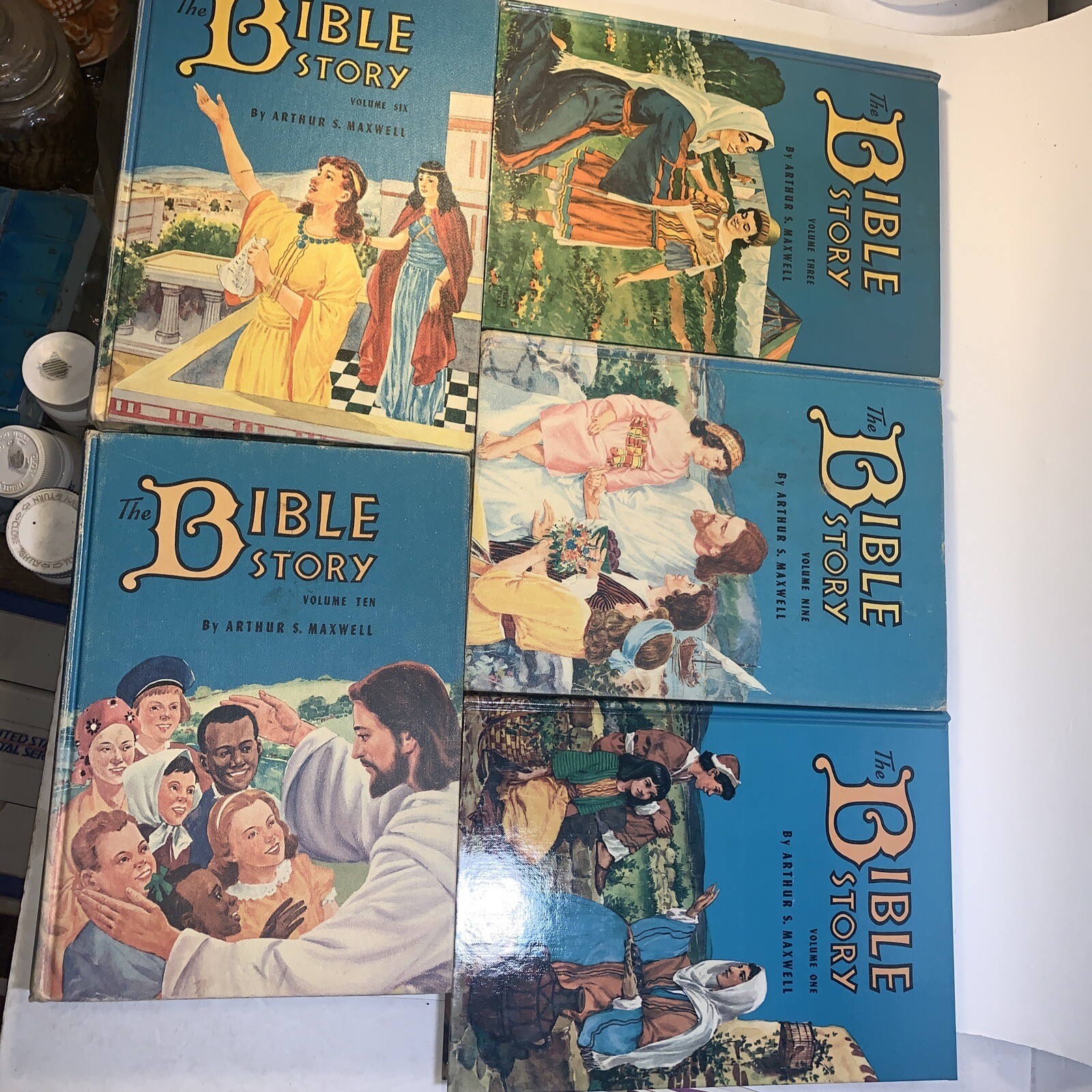 The Bible Story Volume 1, 3,6, 9 And 10 Children Bible Stories Religion￼ 23
