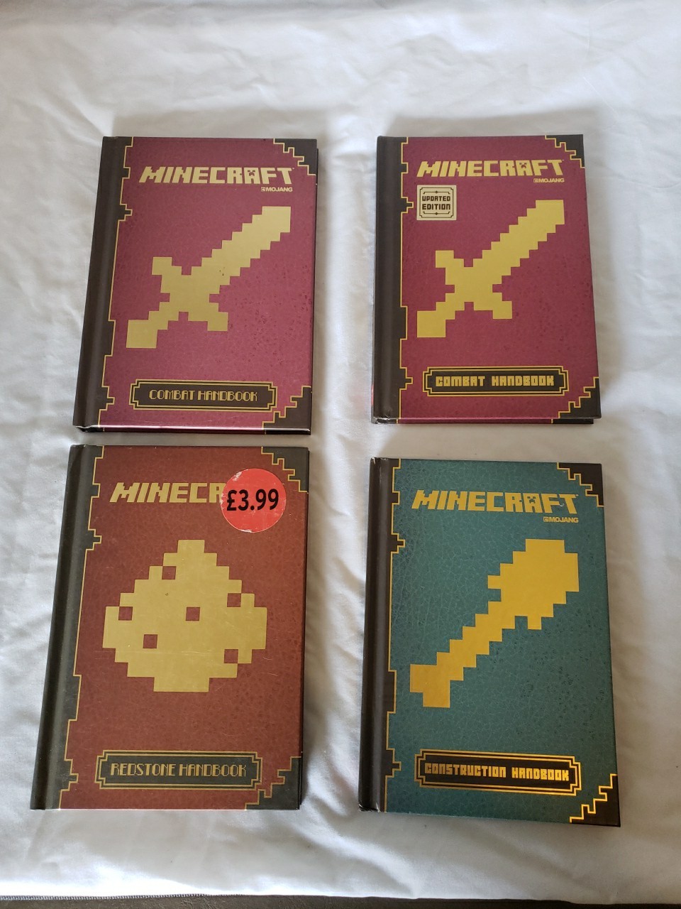 Minecraft Handbook Collection – Majong – Egmont Scholastic 4 Book Set LOT