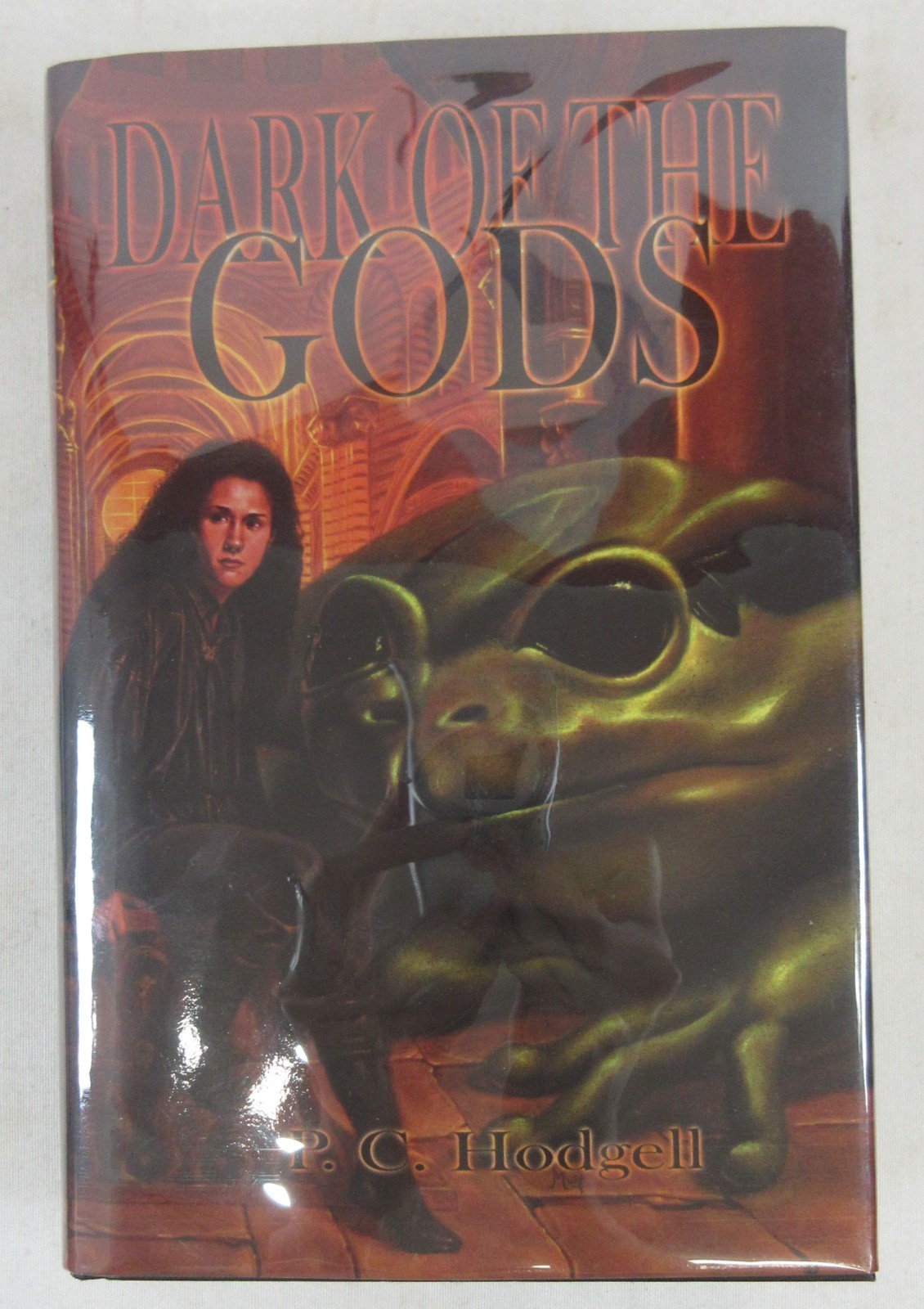 SIGNED 1st ED “DARK OF THE GODS” P.C. Hodgell 2000 Meisha Merlin HARDBACK DJ