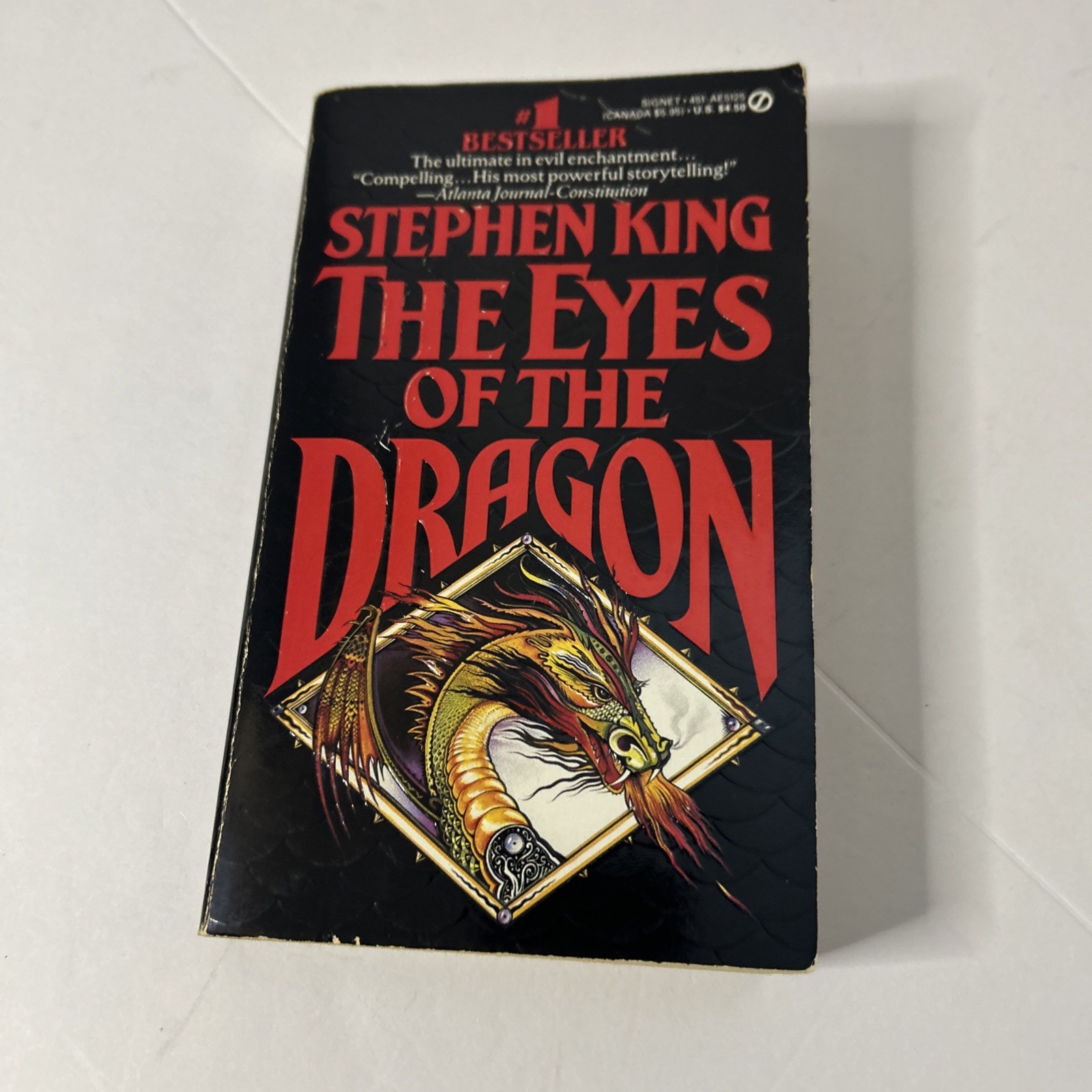 VINTAGE Stephen King The Eyes of the Dragon~1988 1st Signet Printing Paperback