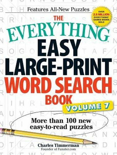 The Everything Easy Large-Print Word Search Book, Volume 7: More Than 100 New