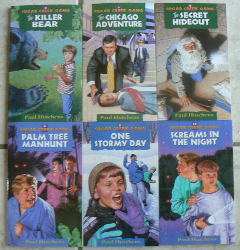 6 Sugar Creek Gang Christian Children bk,Paul Hutchens,#2,5,6,8,9,12 ALL LN PBs!