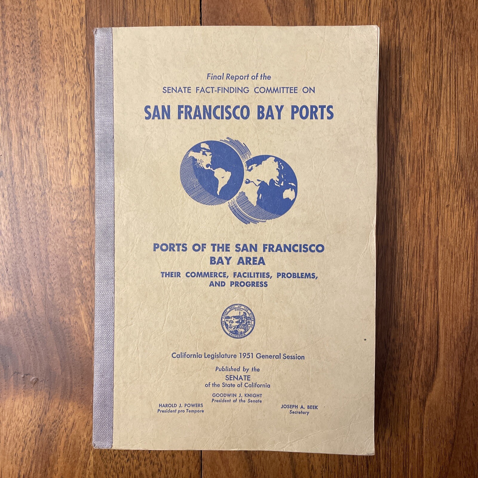 San Francisco Bay Ports (Final Report), CA Legislature 1951 General Session