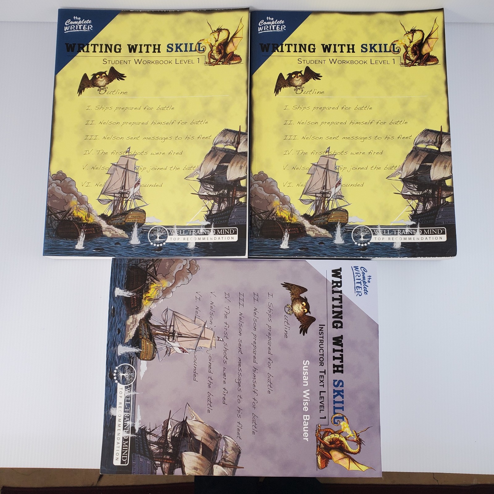 Writing with Skill Level 1 Well Trained Mind ~ Workbook x2 & Instructor ~ Bauer