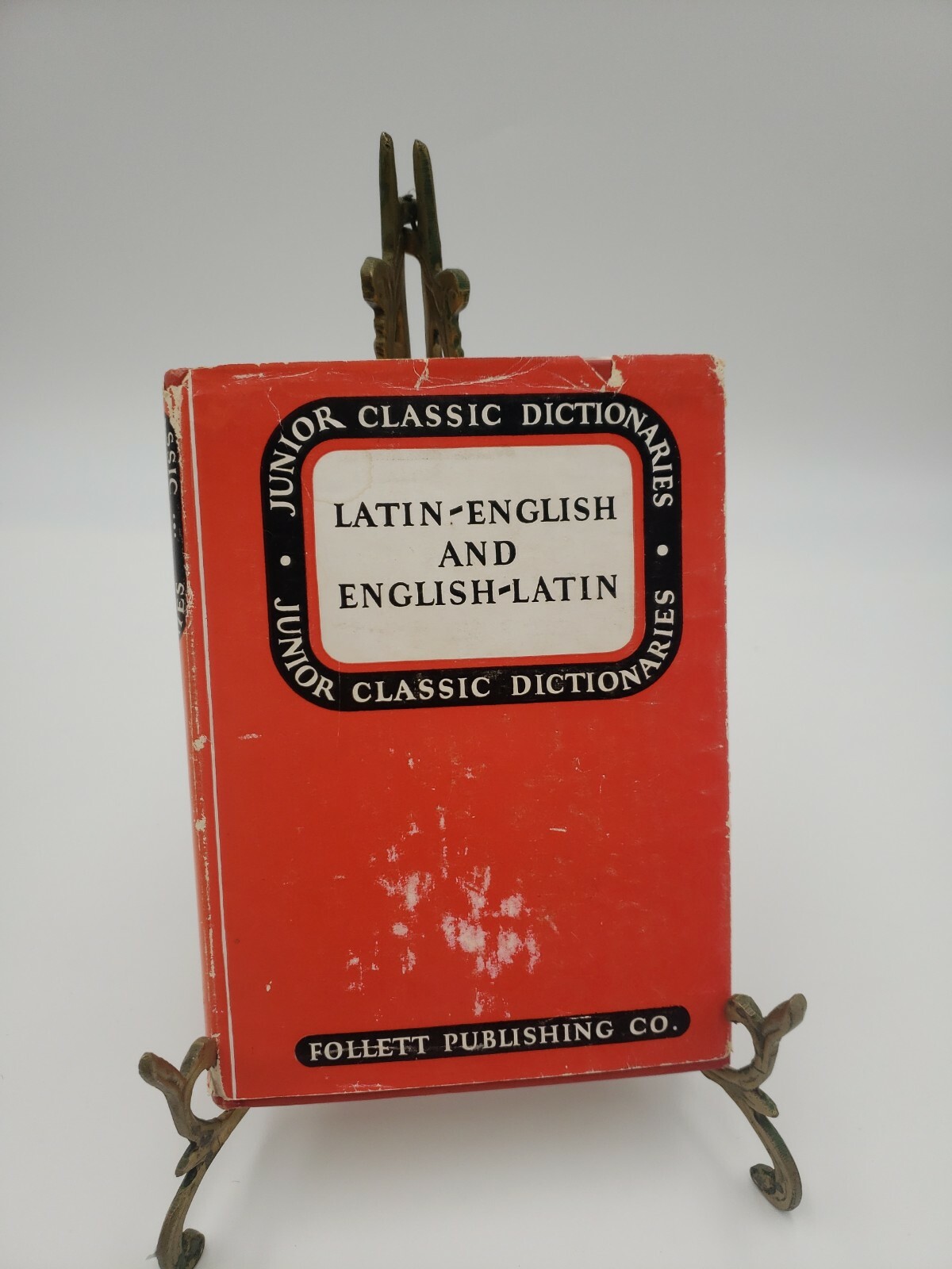 Junior Classic Latin~English Finger Index Hardcover Dust Jacket 16th Print 1960