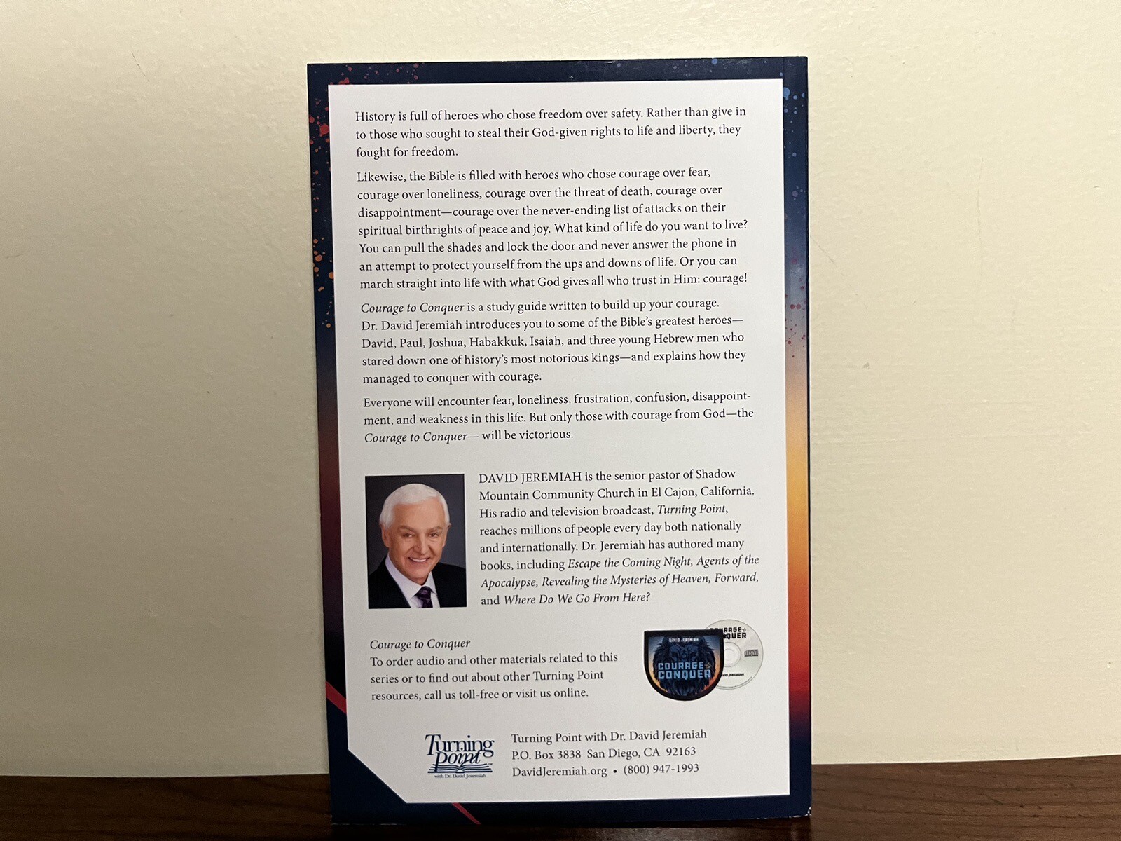 David Jeremiah Study Guide “COURAGE to CONQUER” Brand New Paperback ~Rare~