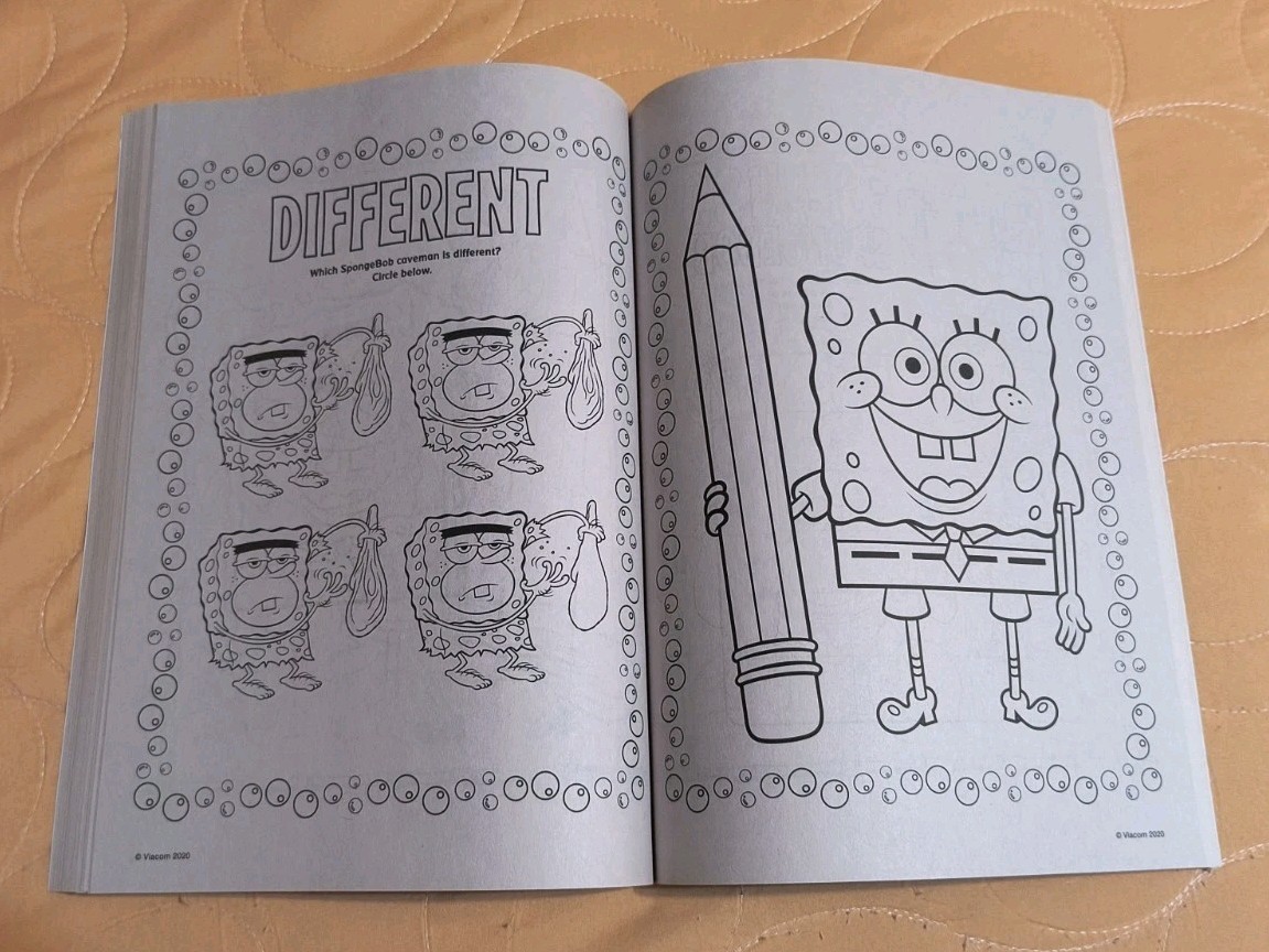 SpongeBob SquarePants “Bubbly Buddies” Gigantic Coloring & Activity Book🆕🆓Ship