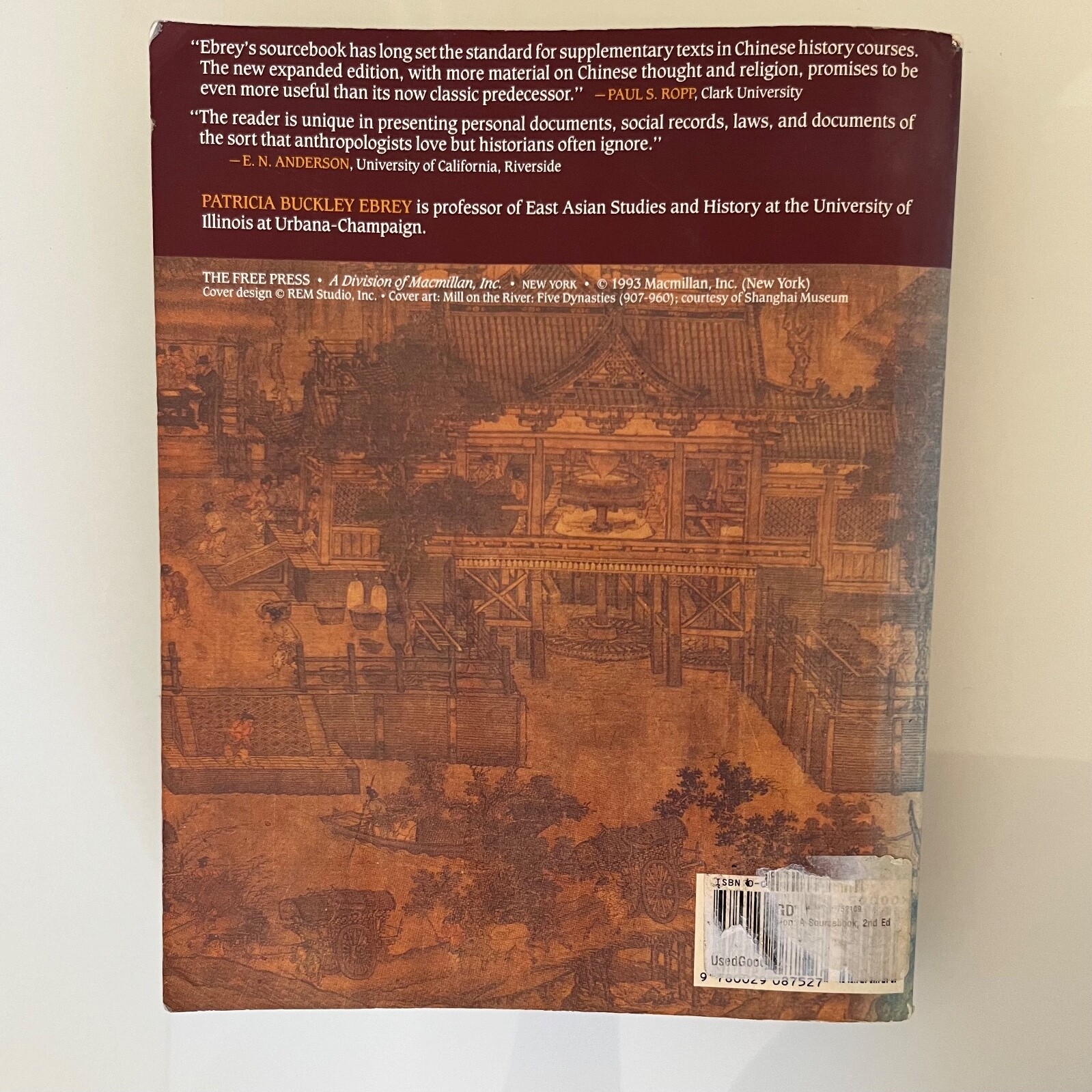 Chinese Civilization : A Sourcebook, 2nd Ed by Patricia Buckley Ebrey (1993,…