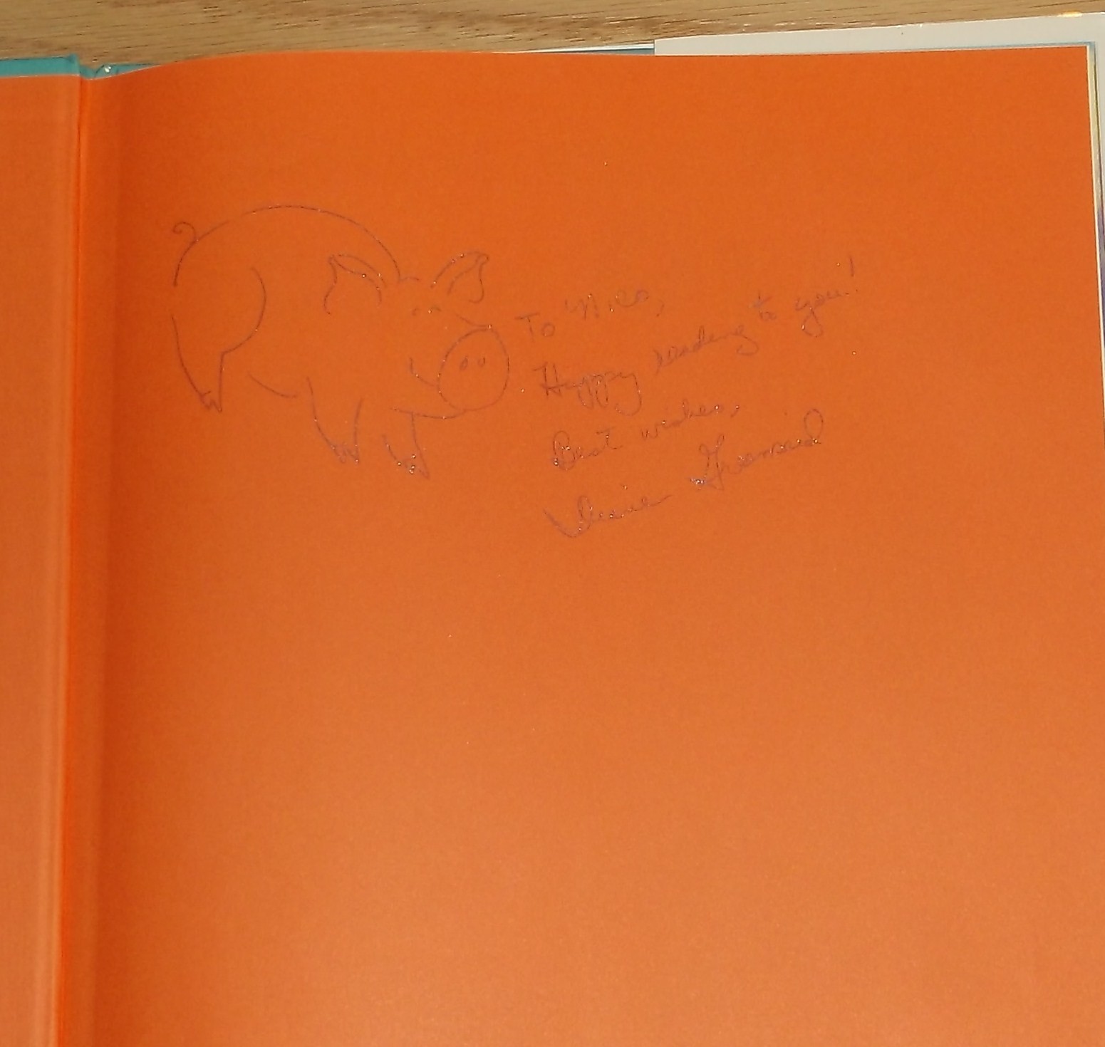 When the Pigs Took Over Arthur Dorros HC SIGNED by Illusrator Diane Greenseid