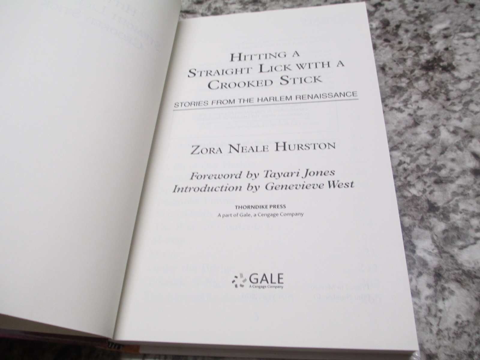 Hitting a Straight Lick with a Crooked Stick – Zora Neale Hurston – Large Print