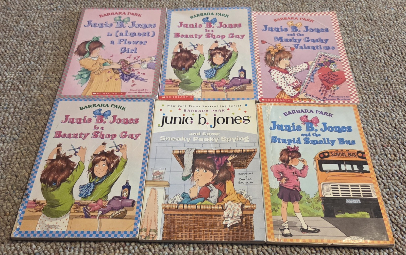 Lot of 6 Junie B. Jones Chapter Books Barbara Park Paperback Scholastic