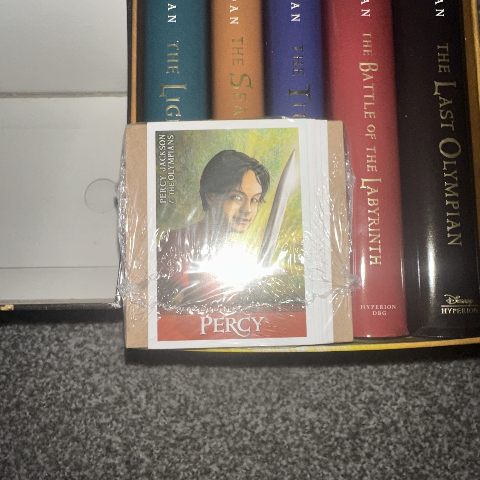 Percy Jackson And The Olympians Complete HardBack Book Set In Collectors Box GC