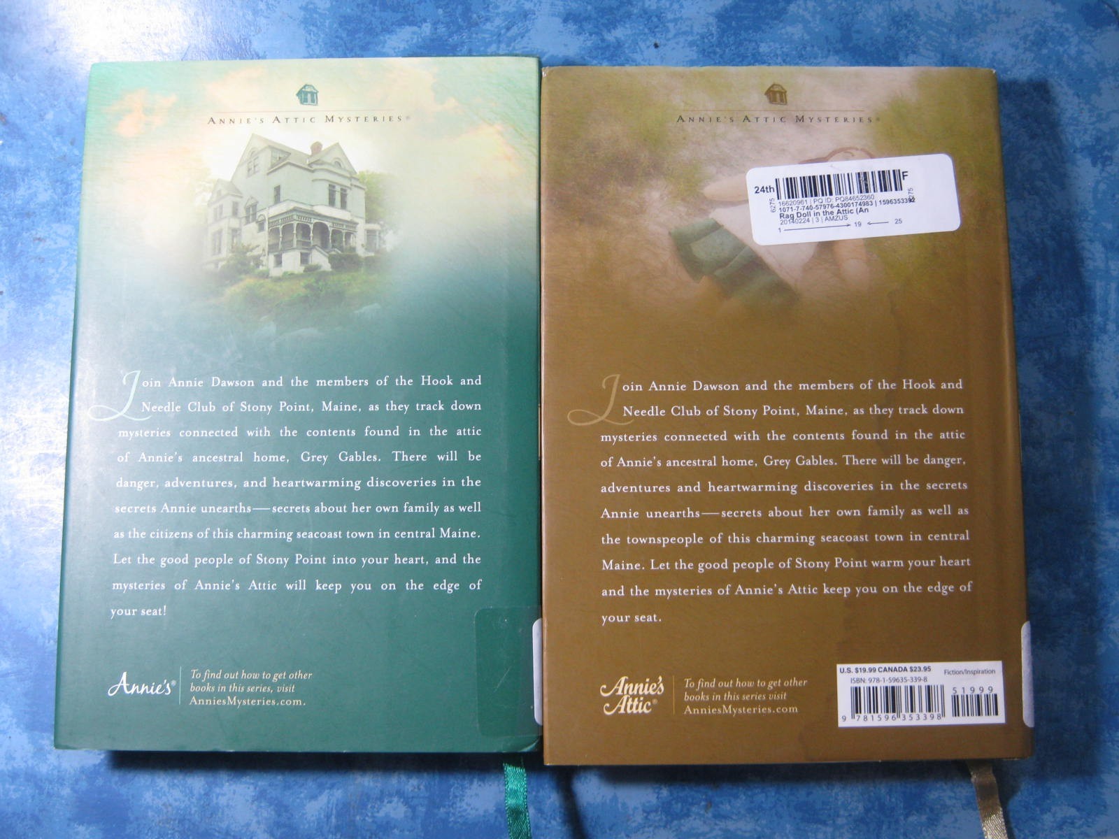 LOT OF 7 ANNIE’S ATTIC MYSTERIES Inspirational Fiction HCDJ 2013 VGC