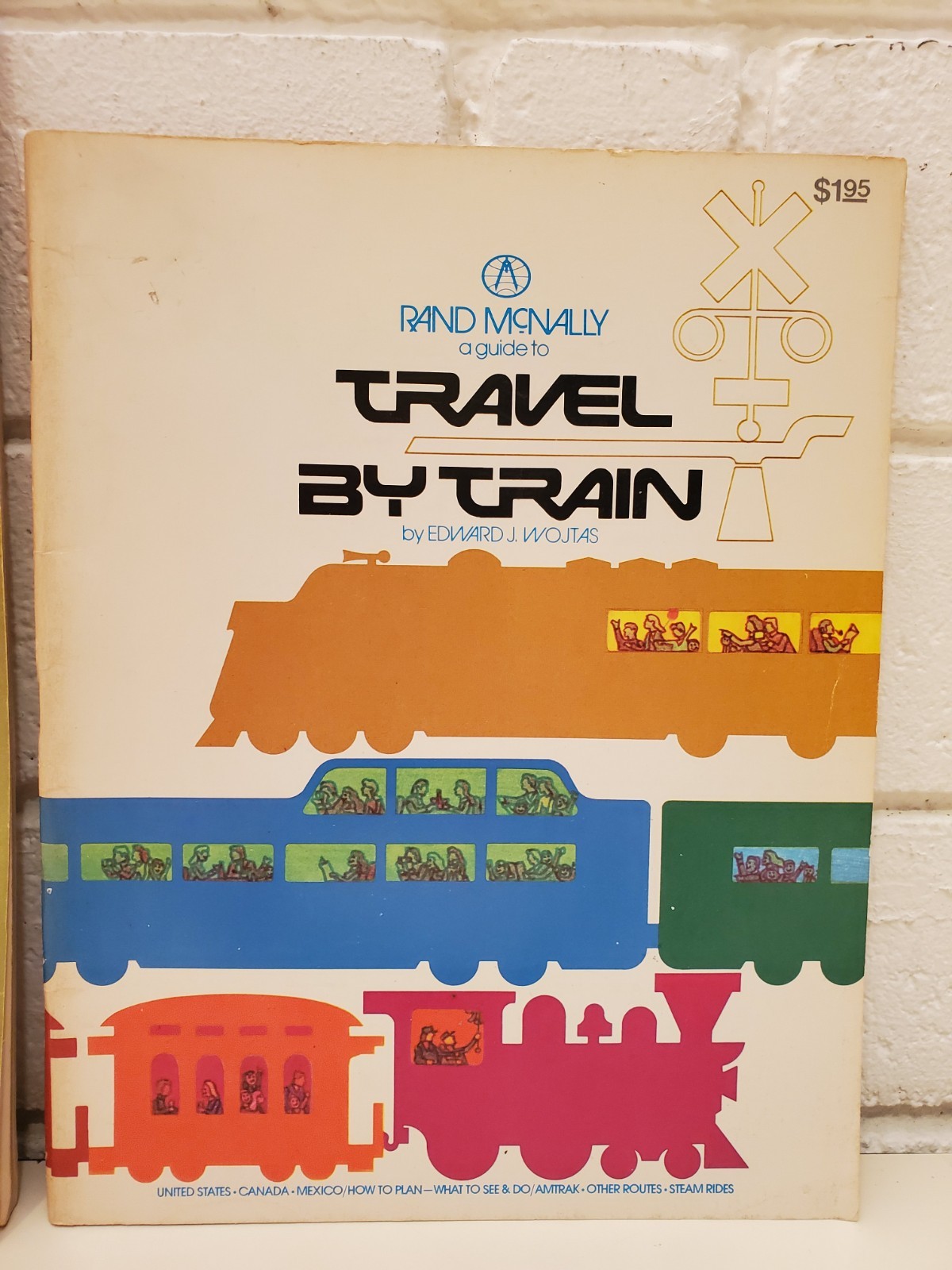 RAND McNALLY HANDY RAILROAD ATLAS OF THE UNITED STATES VINTAGE TRAINS 70s BOOK