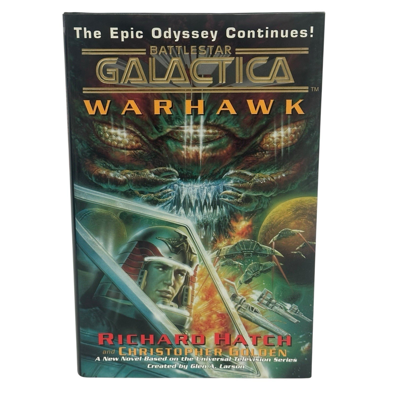 Warhawk Hardcover Book by Richard Hatch – Battlestar Galactica – 1998 1st / 1st