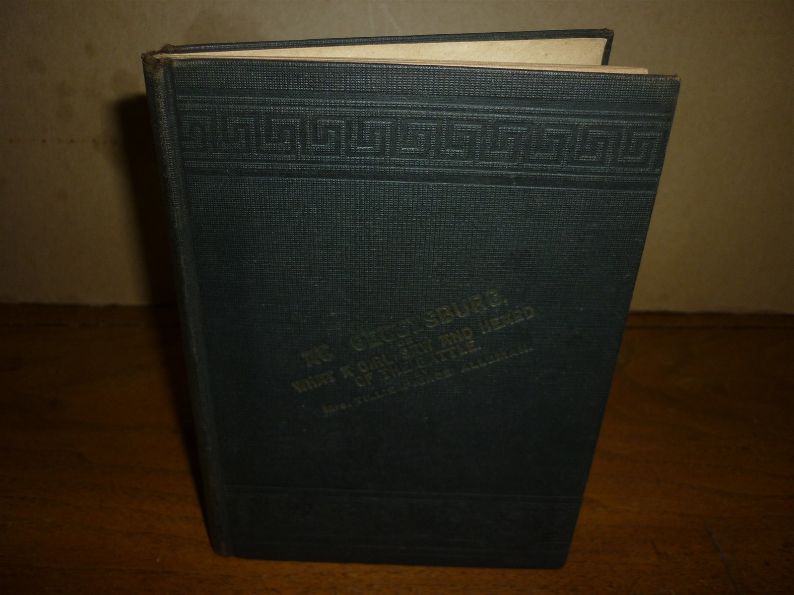 Tillie Alleman. At Gettysburg. What a Girl Saw and Heard of Battle. 1st ed. 1889