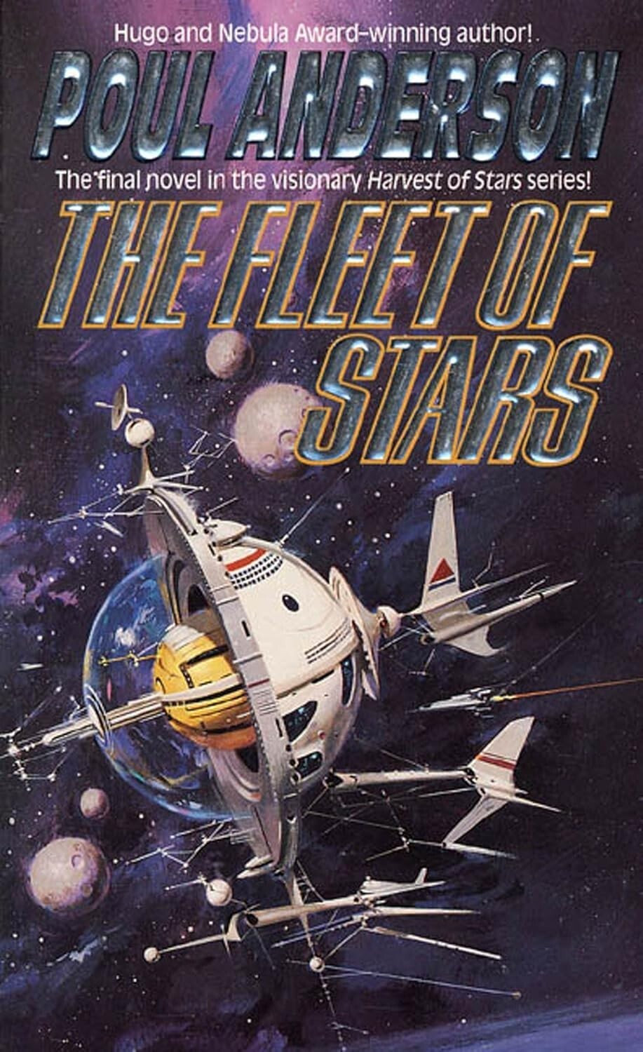 Book Fleet of Stars Poul Anderson Harvest of Stars 4 MM SciFi Space Reading Copy