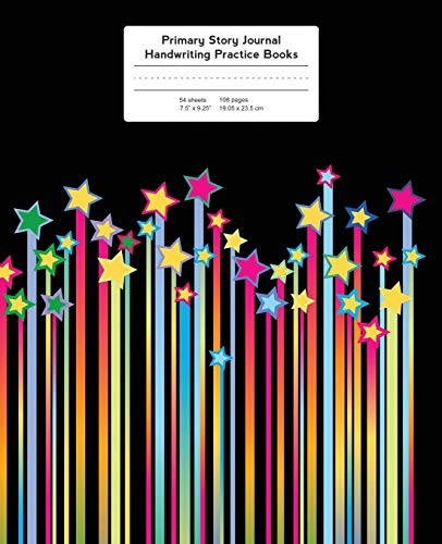 PRIMARY STORY JOURNAL: COLORFUL STREAKING STARS, By Young Dreamers Press **NEW**