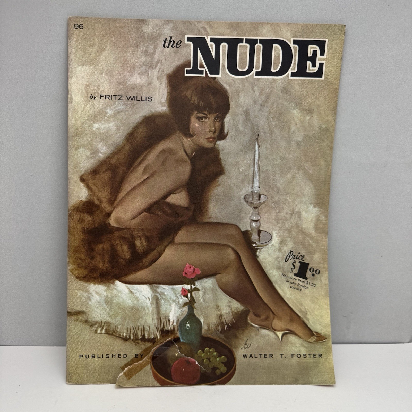 Vintage Retro MCM The Nude By Fritz Willis Published by Walter T Foster Art Book
