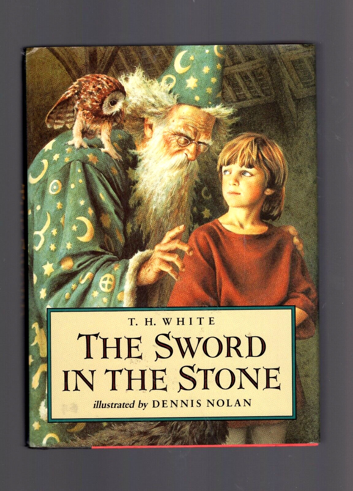 Sword in the Stone, Hardcover by T H White Dennis Nolan Illustrator HC/DJ NF