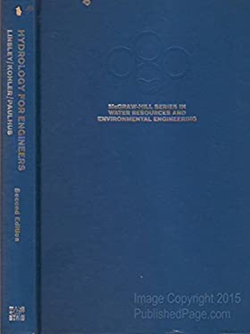 Hydrology for Engineers Hardcover Ray K., Paulhus, Kohler Linsley