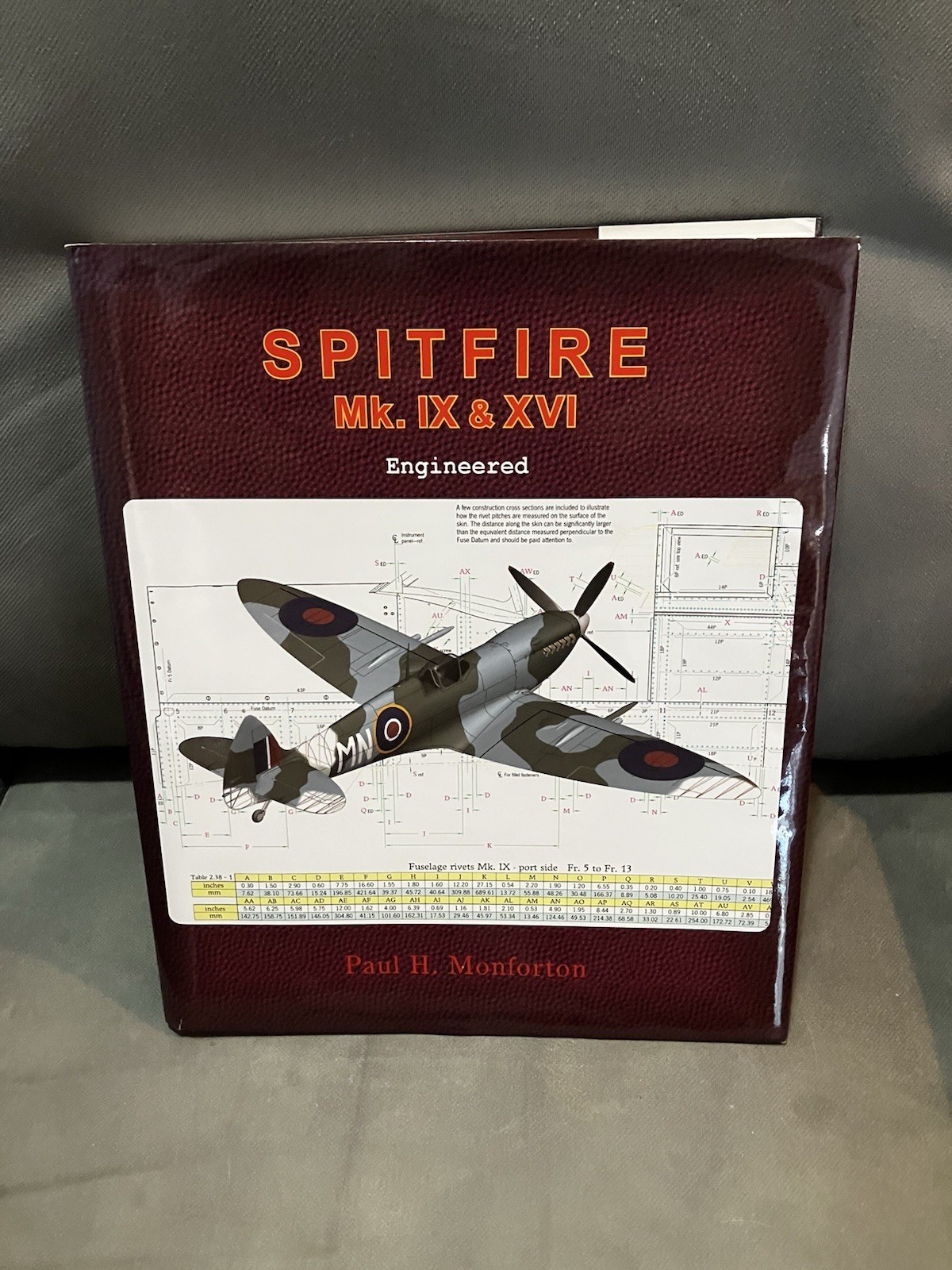 RARE SPITFIRE BOOK MK IX & XVI Paul Monforton ~432p ~890 Photos~ 6.5 lbs ~Illus