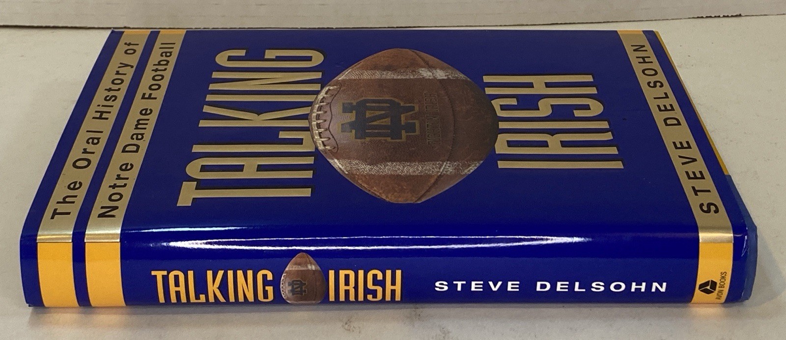 SIGNED by Johnny Lattner! Talking Irish: Notre Dame Football by Steve Delsohn