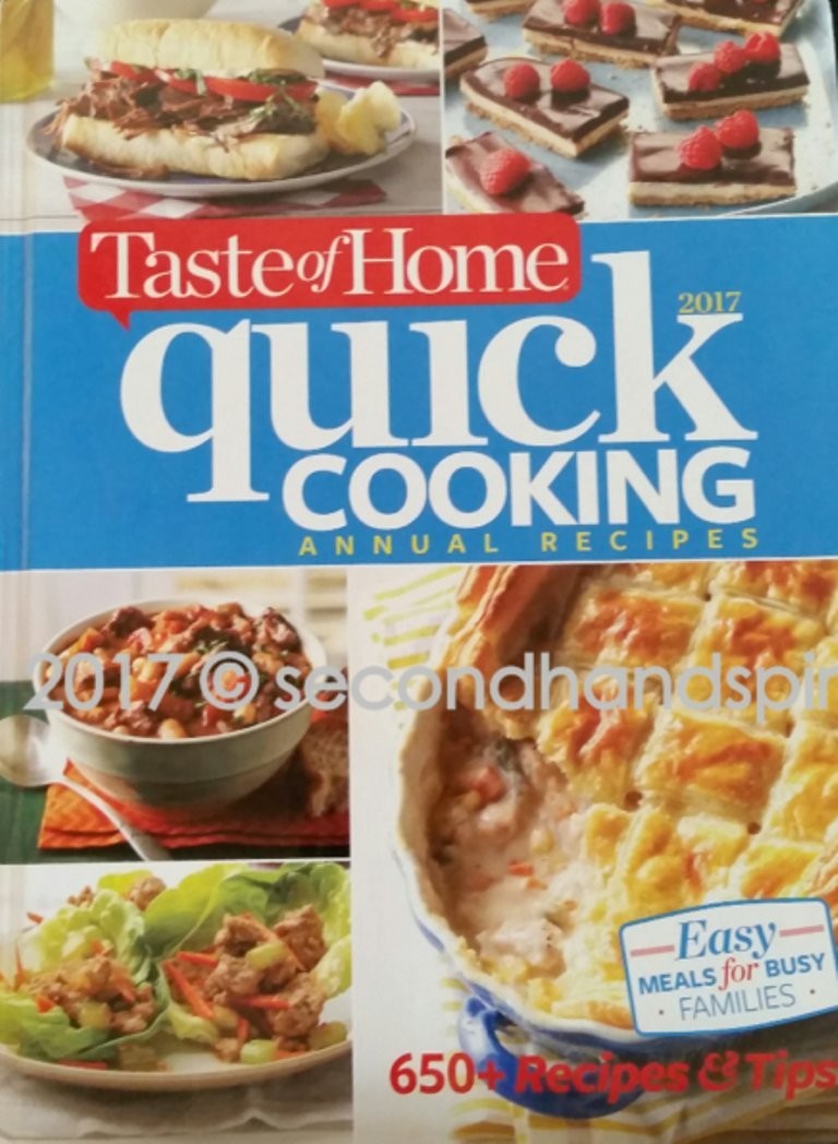 Taste of Home Quick Cooking Annual Recipes 2017 – hardcover Taste of Home