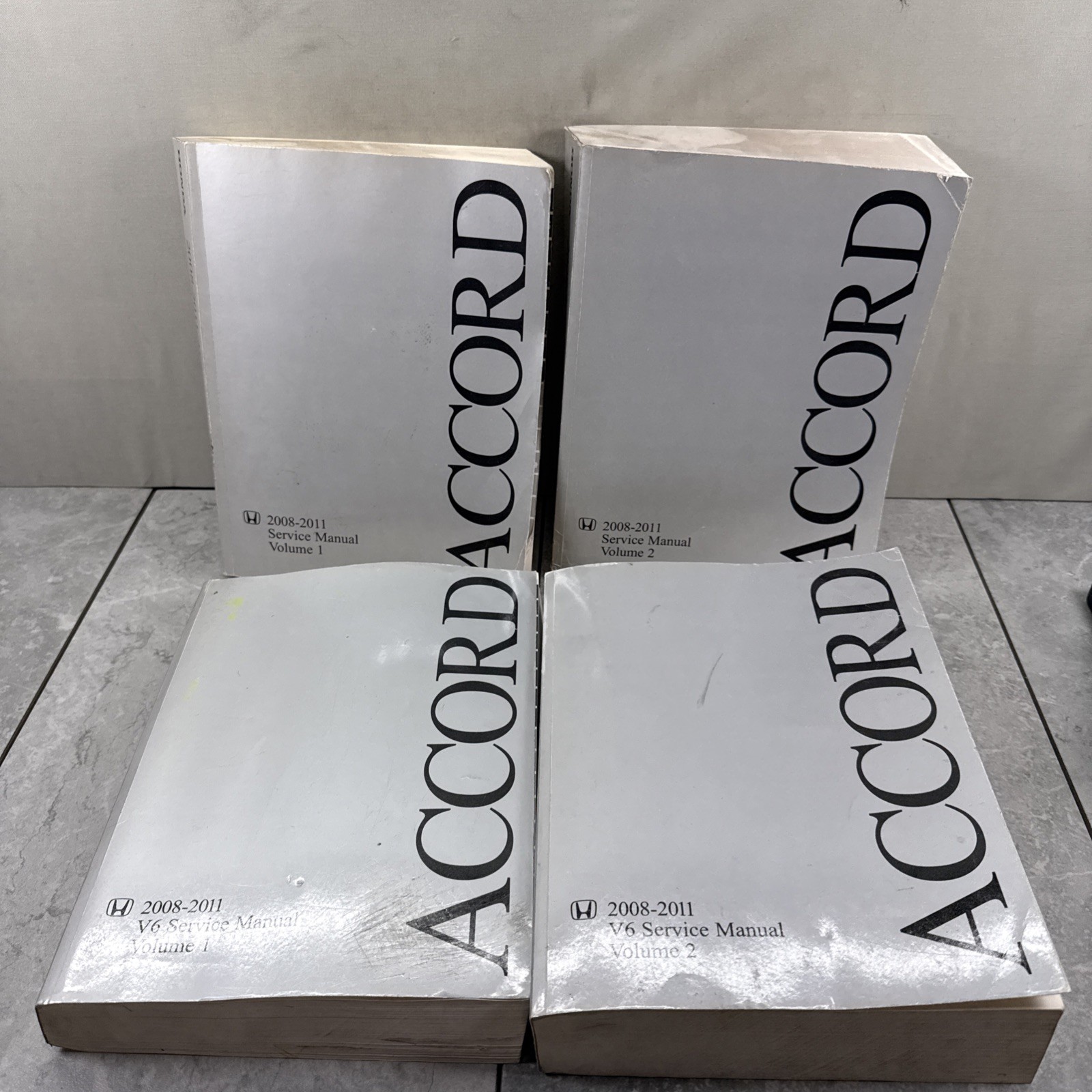 OEM 2008 – 2011 Honda Accord Volume 1 & 2 Service Manuals W/ V6 Supplements