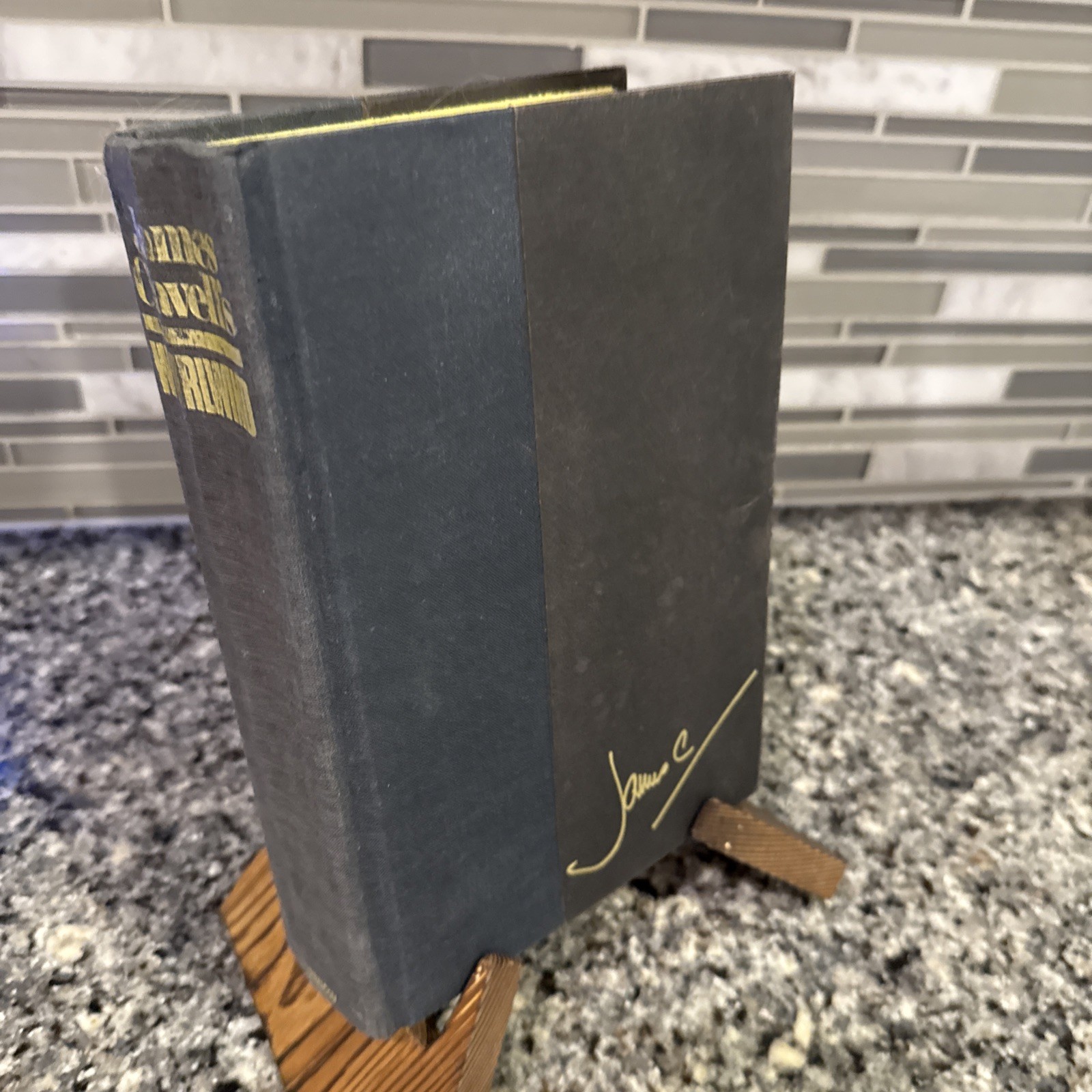 JAMES CLAVELL Hardcover Lot of 2 Whirlwind Gai-Jin Embossed Signature VTG Book
