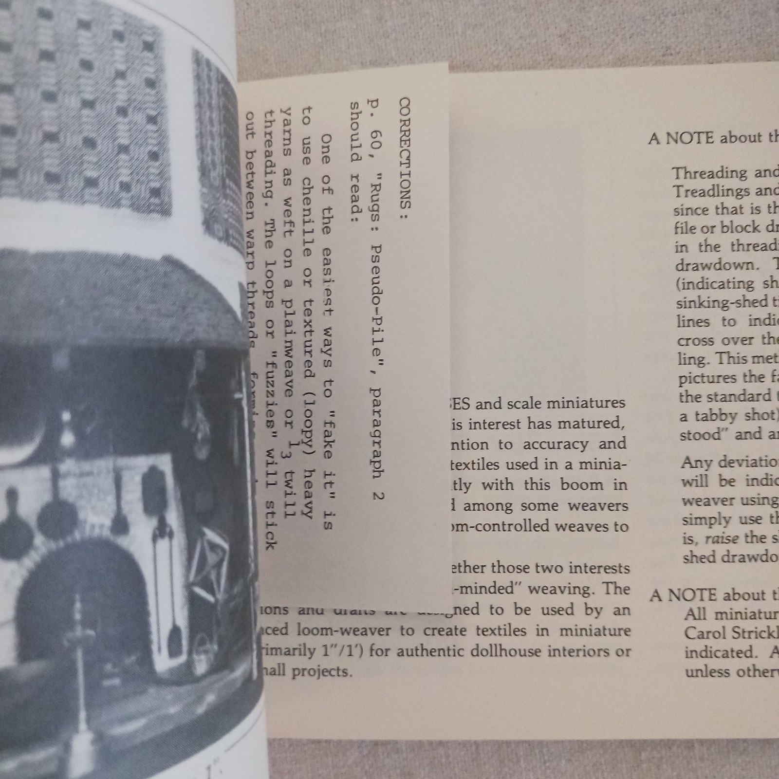 Vintage Rare Book Weaving in Miniature Carol Strickler & Barbara Taggart SC 1980