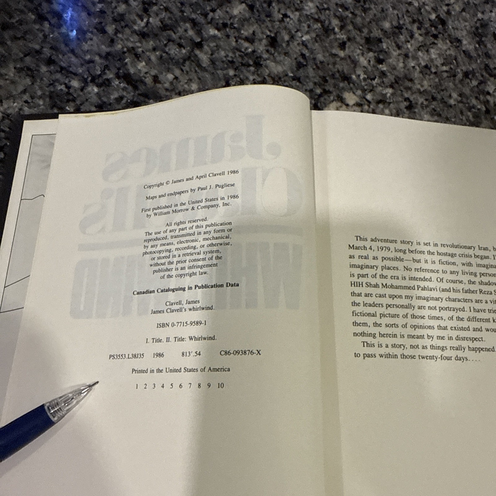 JAMES CLAVELL Hardcover Lot of 2 Whirlwind Gai-Jin Embossed Signature VTG Book